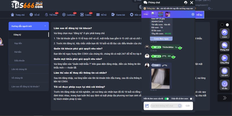 Giao tiếp qua chat trực tuyến là phương pháp tiện lợi nhất trên trang web
